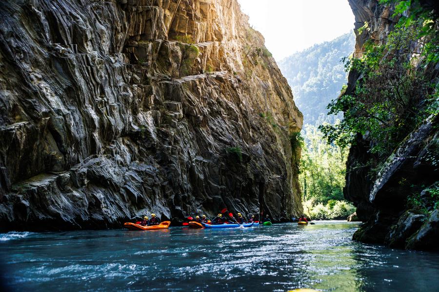 Canoeraft dans les gorges Canoeraft dans les gorges