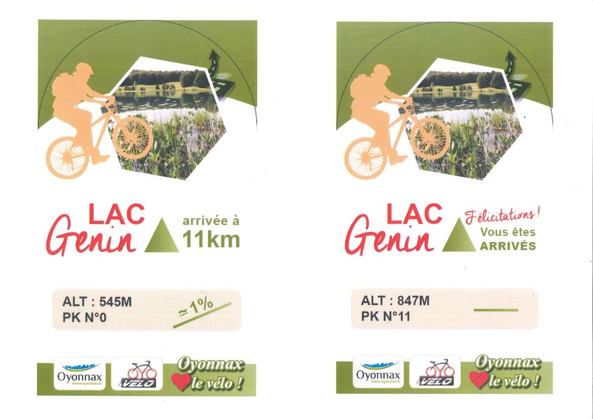 Ascension vélo lac Genin