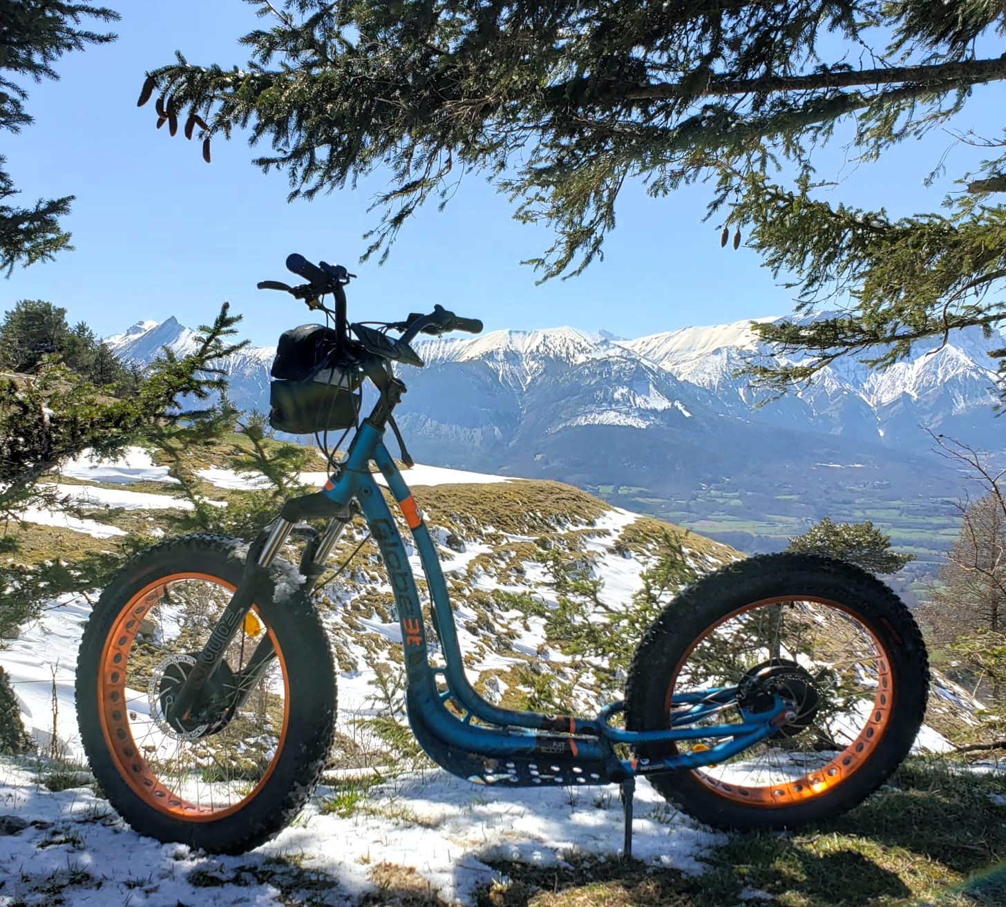 Balade en trottinette électrique avec Trot'in'Champsaur