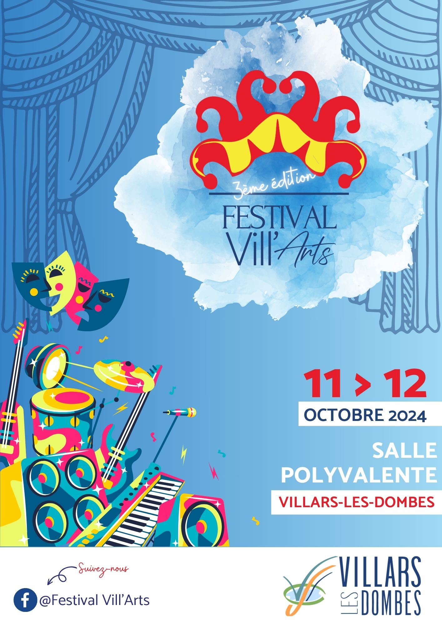 Affiche officielle du festival Vill'Arts