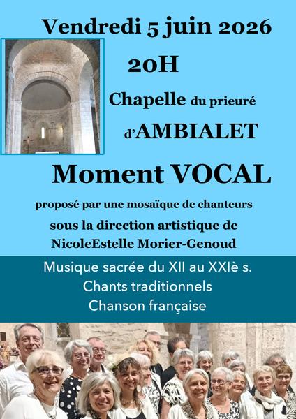 Moment Vocal de musique sacrée
