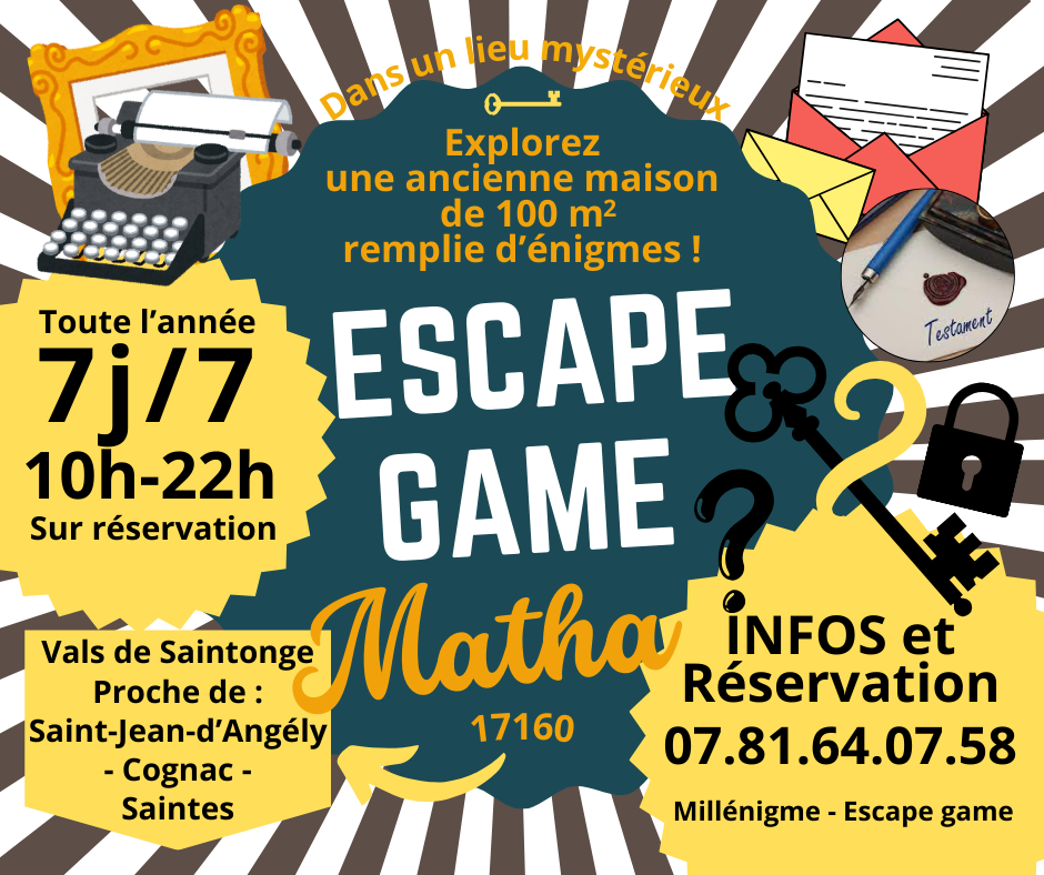 Escape game MATHA - Millénigme  Escape Game