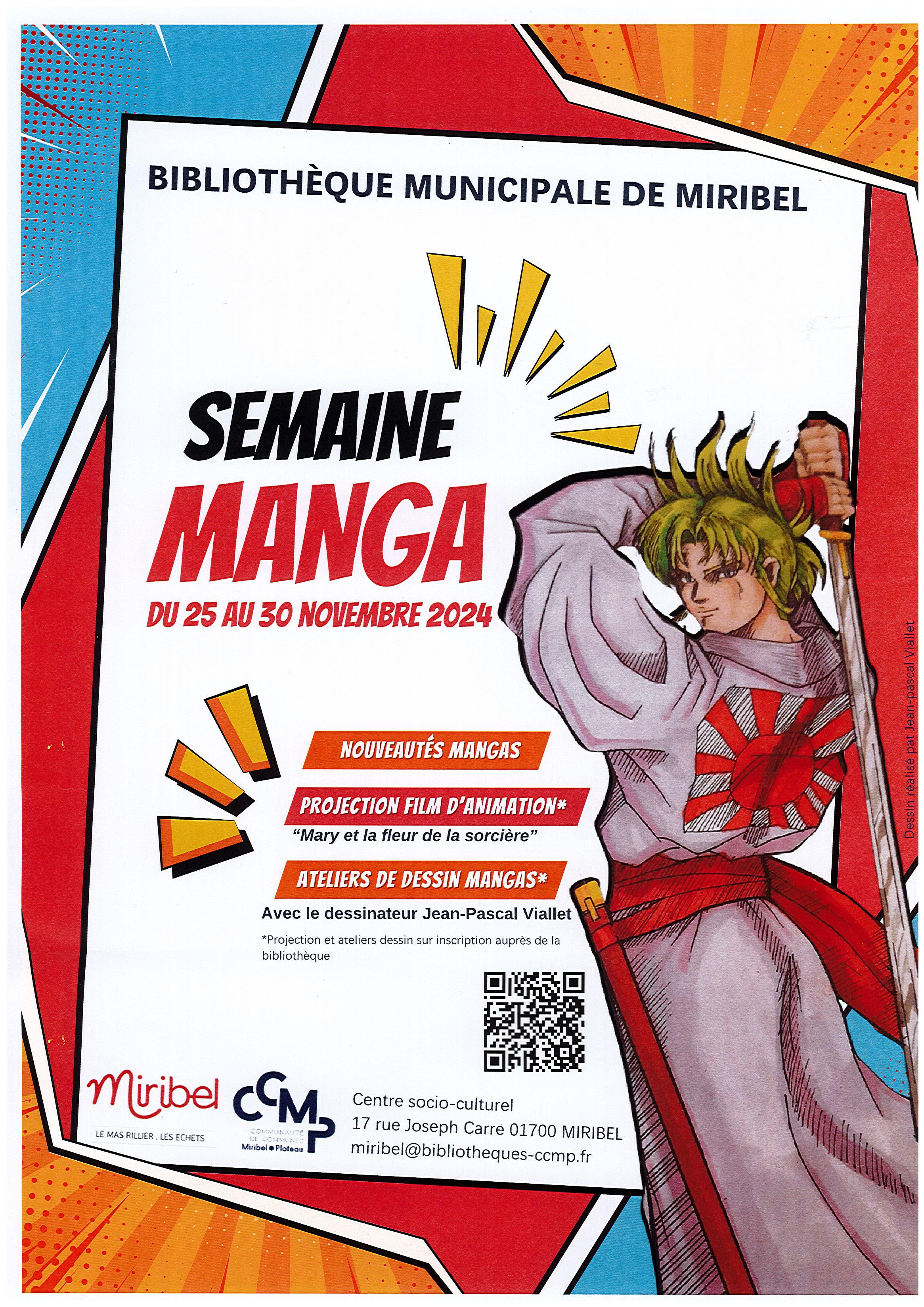 La semaine Manga proposée par la bibliothèque municipale_Miribel