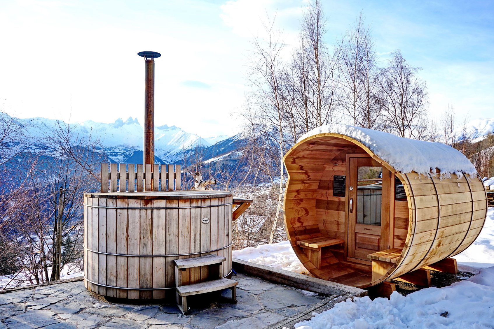 Bain norvégien au chalet de la Tuvière
