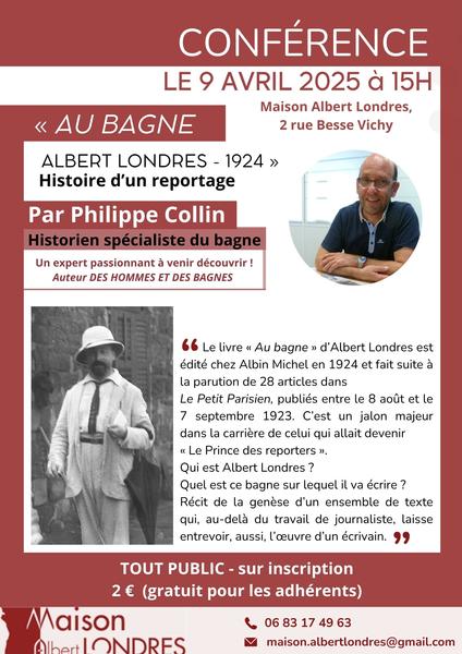 Conférence de Philippe Collin sur le bagne