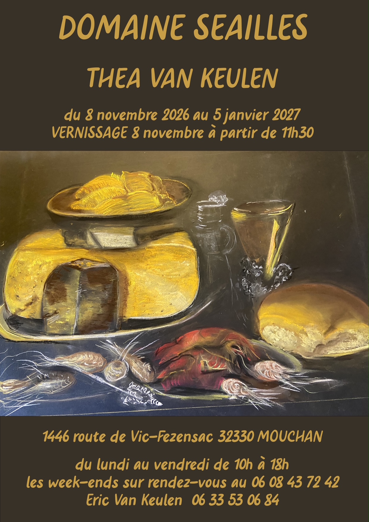 Domaine de Séailles : Exposition de Thea Van Keulen_Mouchan