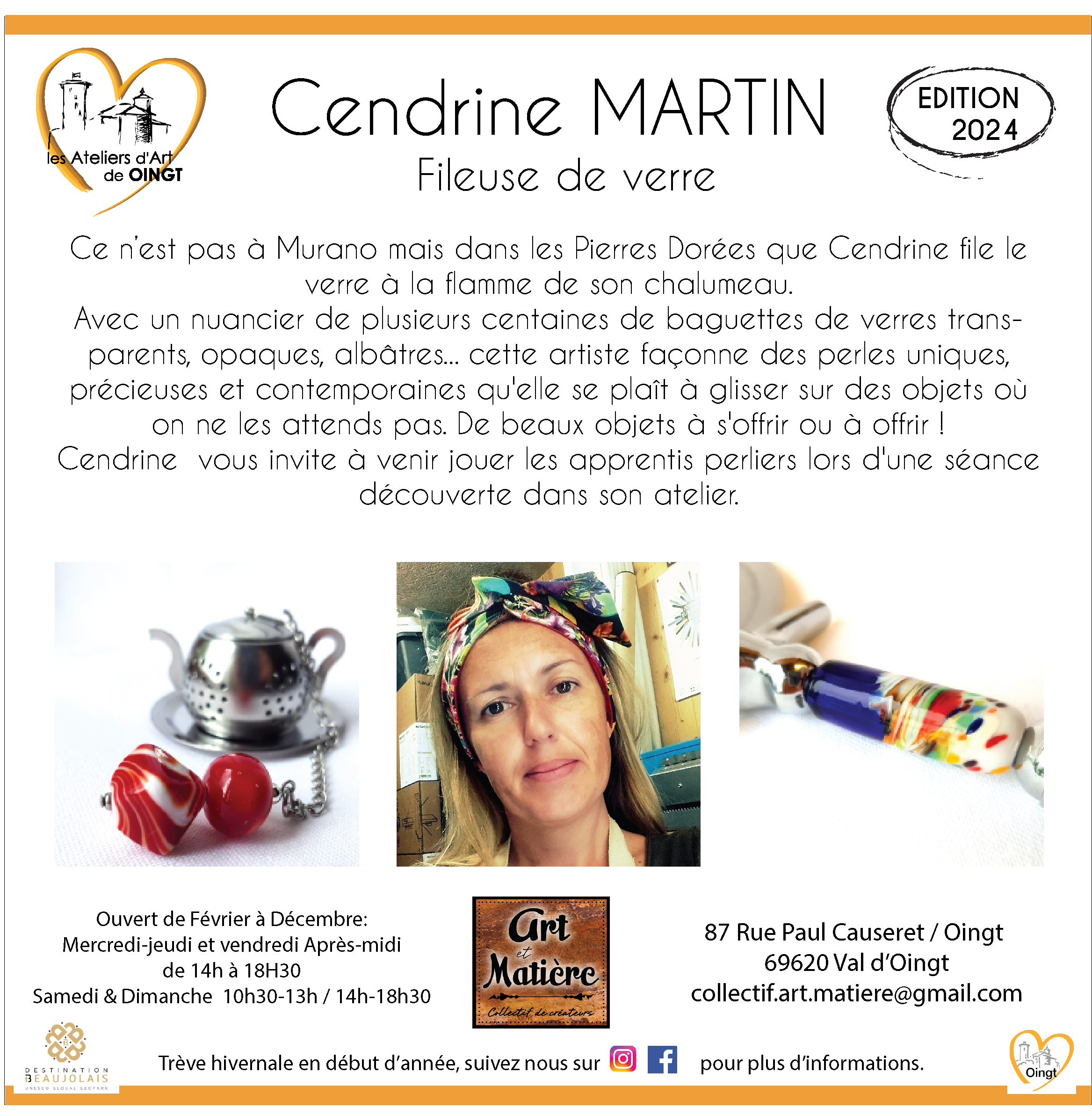 Cendrine Martin / Fileuse de verre