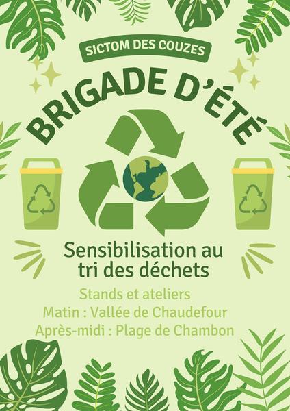 Brigade d'été : sensibilisation au tri des déchets