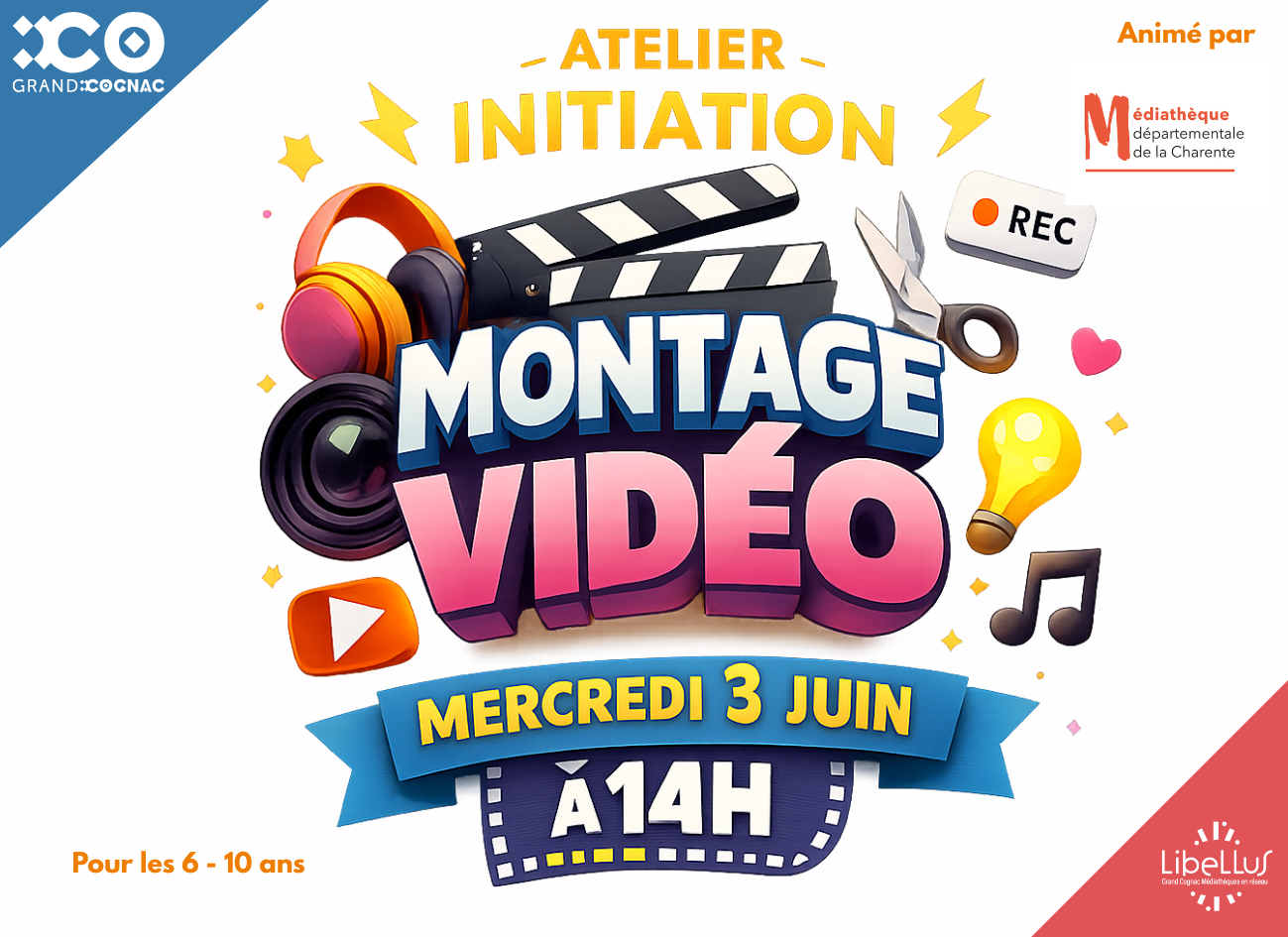 Atelier initiation montage vidéos