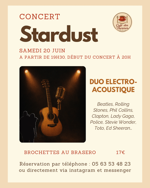 Concert au Café des Thermes - Stardust