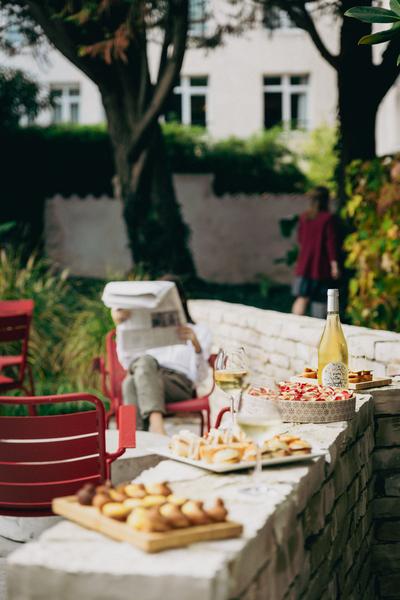 Mignardises sur la terrasse