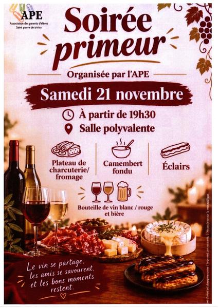 Soirée primeur