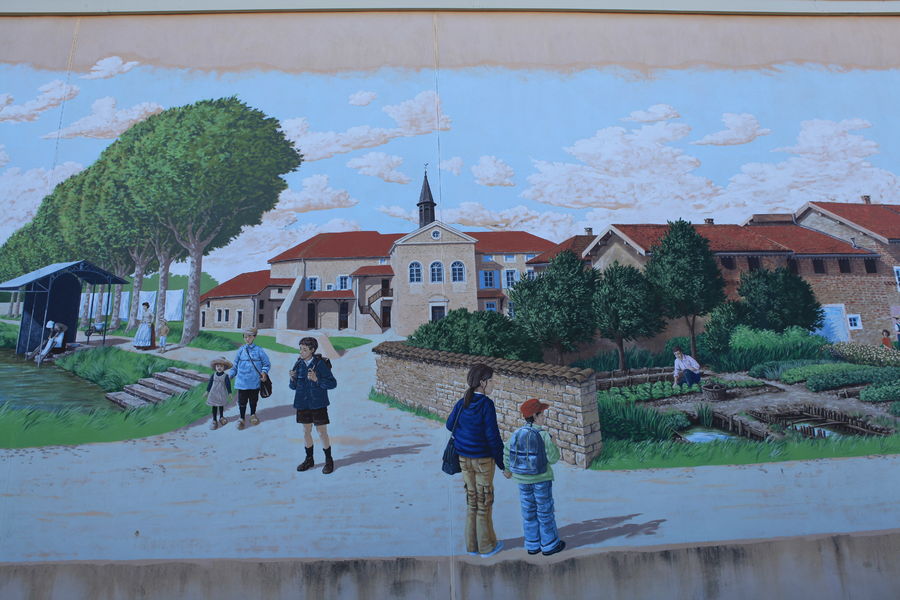 Fresque de Saint Trivier de Courtes