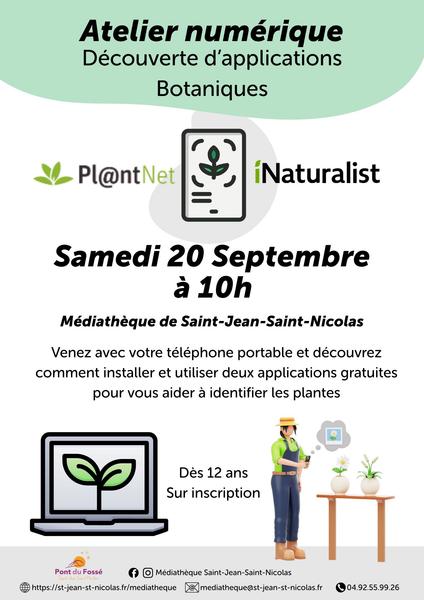 Atelier numérique -appli botaniques_Saint-Jean-Saint-Nicolas - © Atelier numérique -appli botaniques_Saint-Jean-Saint-Nicolas Atelier numérique -appli botaniques_Saint-Jean-Saint-Nicolas - © Atelier numérique -appli botaniques_Saint-Jean-Saint-Nicolas