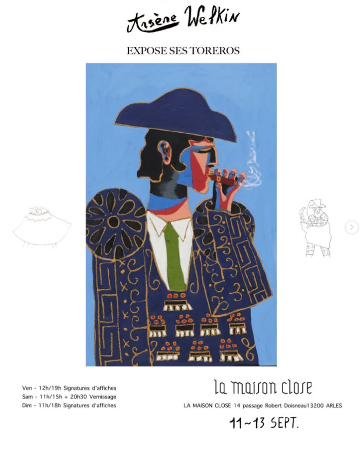 Arsène Welkin expose ses toreros