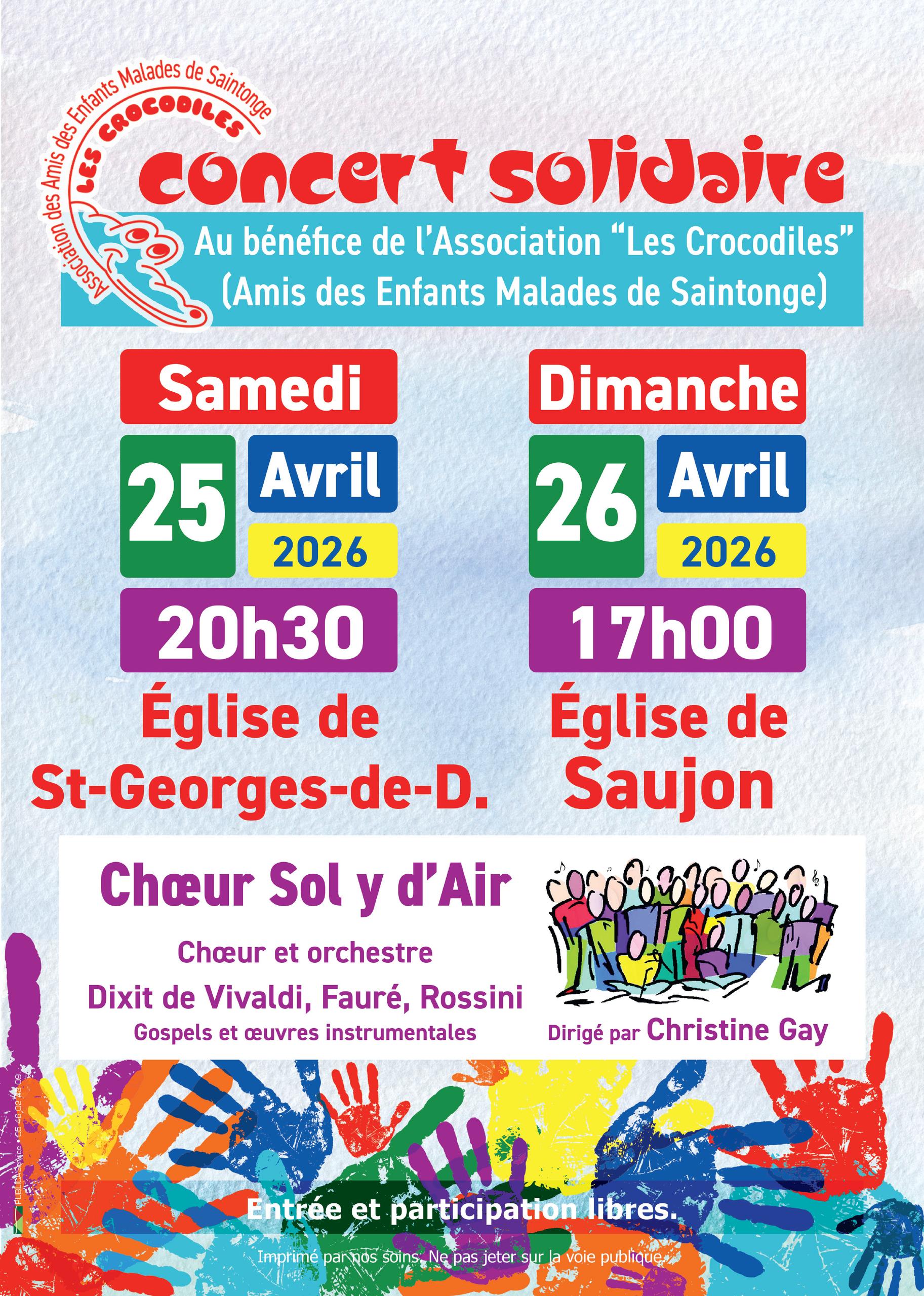 Concert Solidaire - Choeur Sol y d'Air