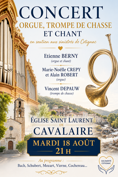 Concert : Orgue, trompe de chasse et chant_Cavalaire-sur-Mer