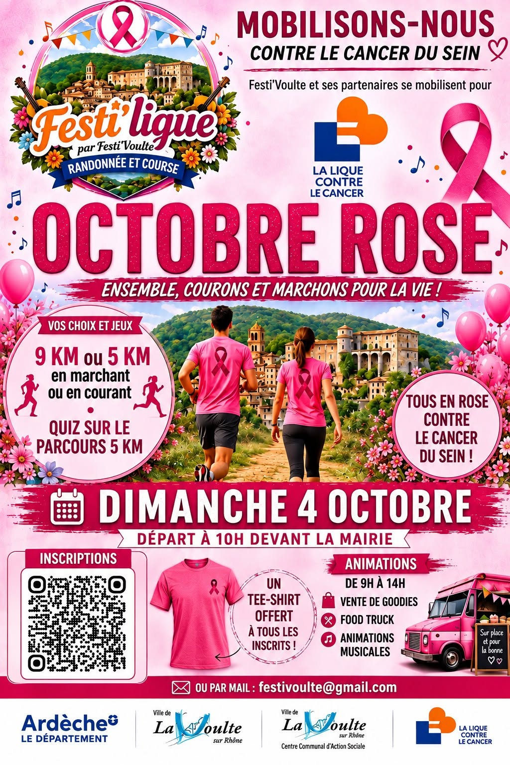 Marche & Course d'Octobre Rose_La Voulte-sur-Rhône