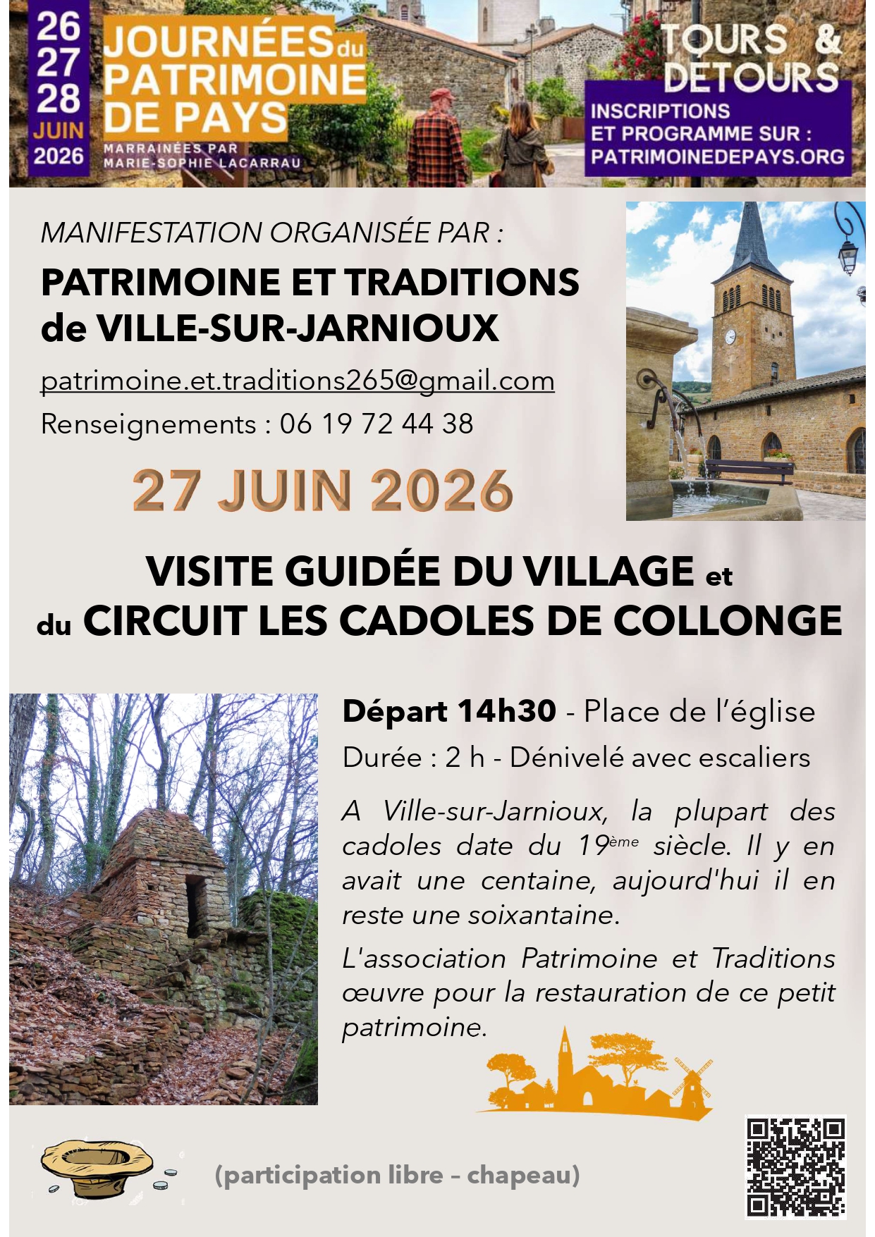 Visite guidée du village de Ville-sur-Jarnioux