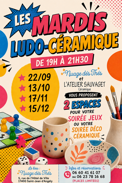 Les mardis Ludo-céramique