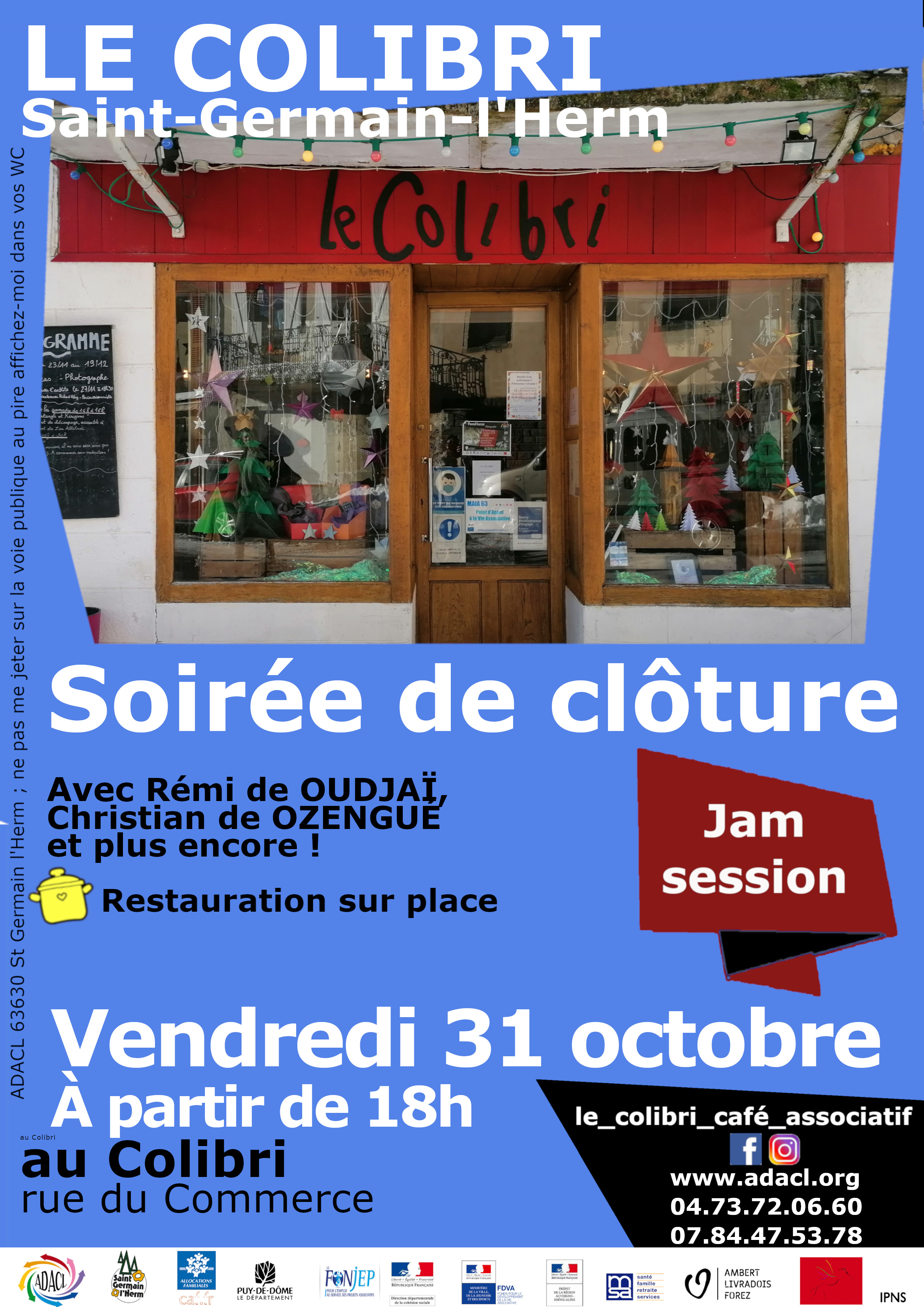 Soirée de clotûre du Colibri – Jam session // Saint-Germain-l’Herm