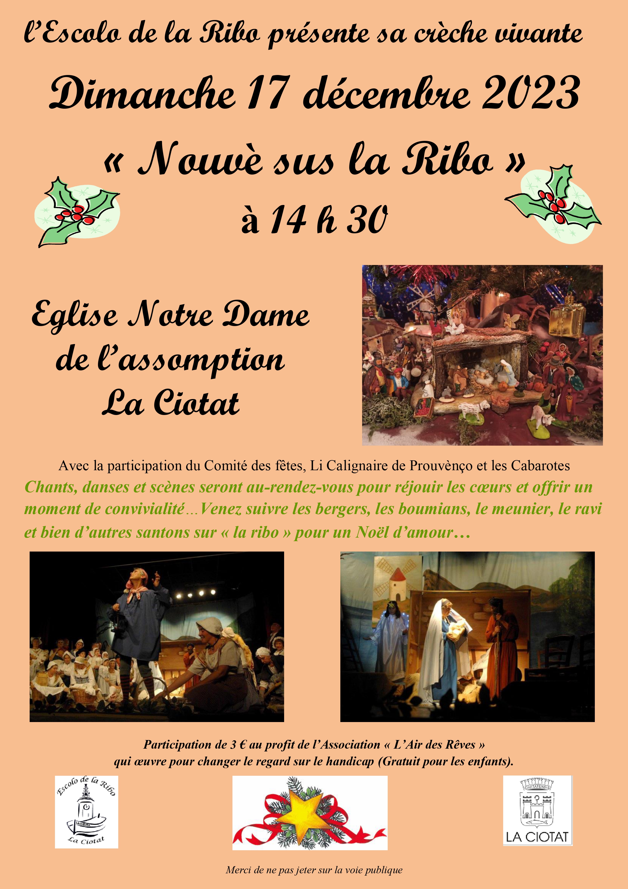 Christmas on the Ribo Live nativity scene (La Ciotat)
