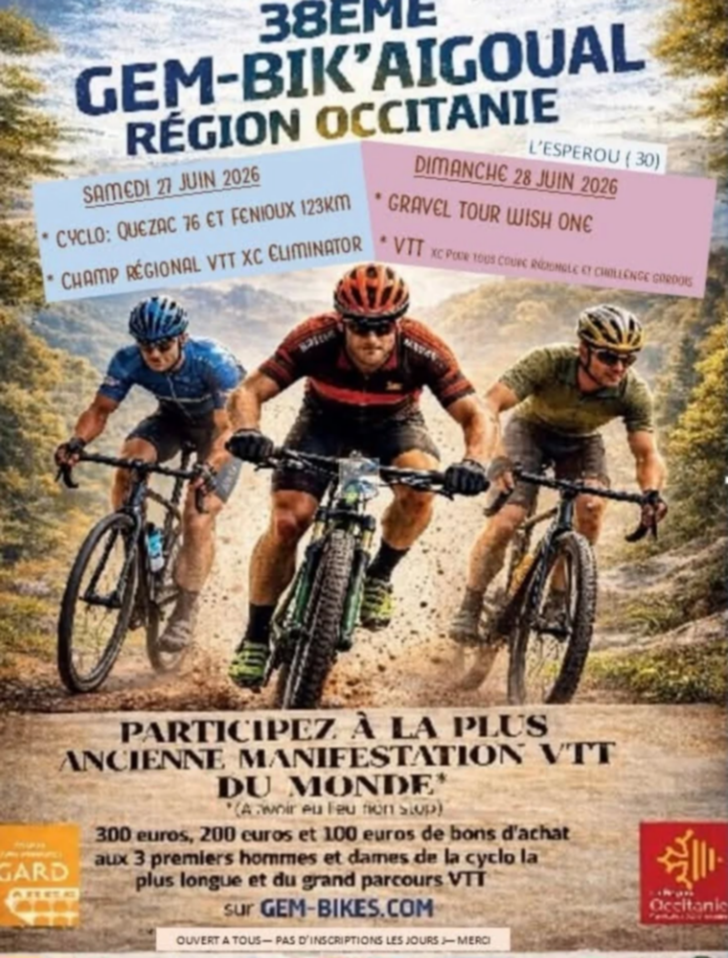 38ème GEM-BIK'AIGOUAL Région Occitanie_L'Esperou