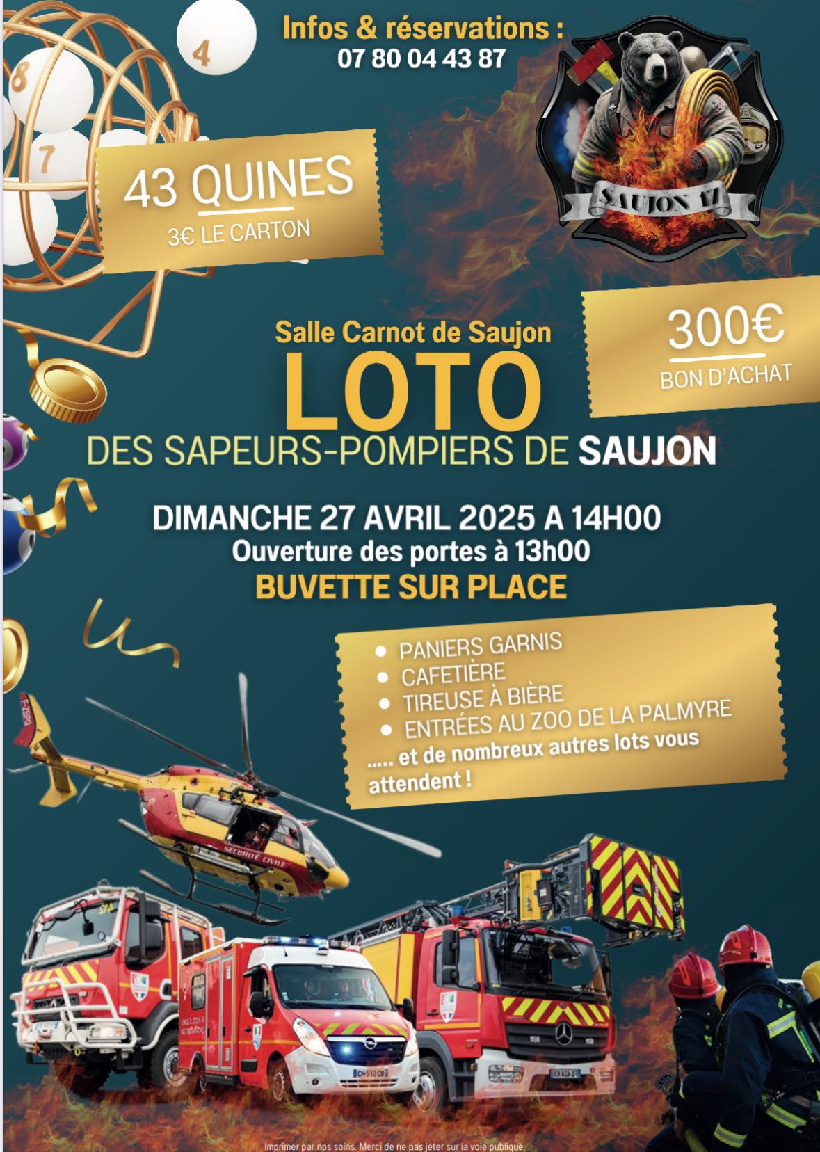 Loto de l'Amicale des Pompiers
