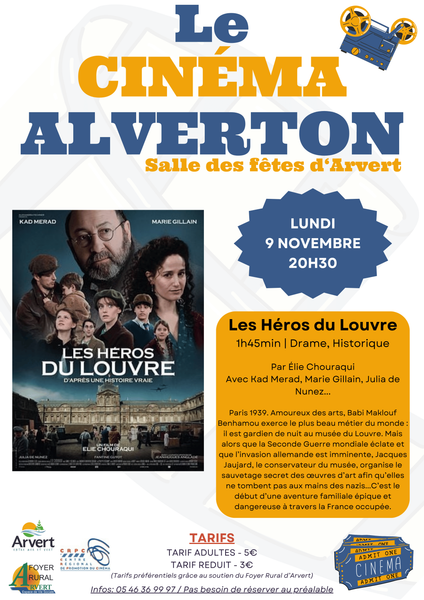 Cinéma Alverton "Les Héros du Louvre"