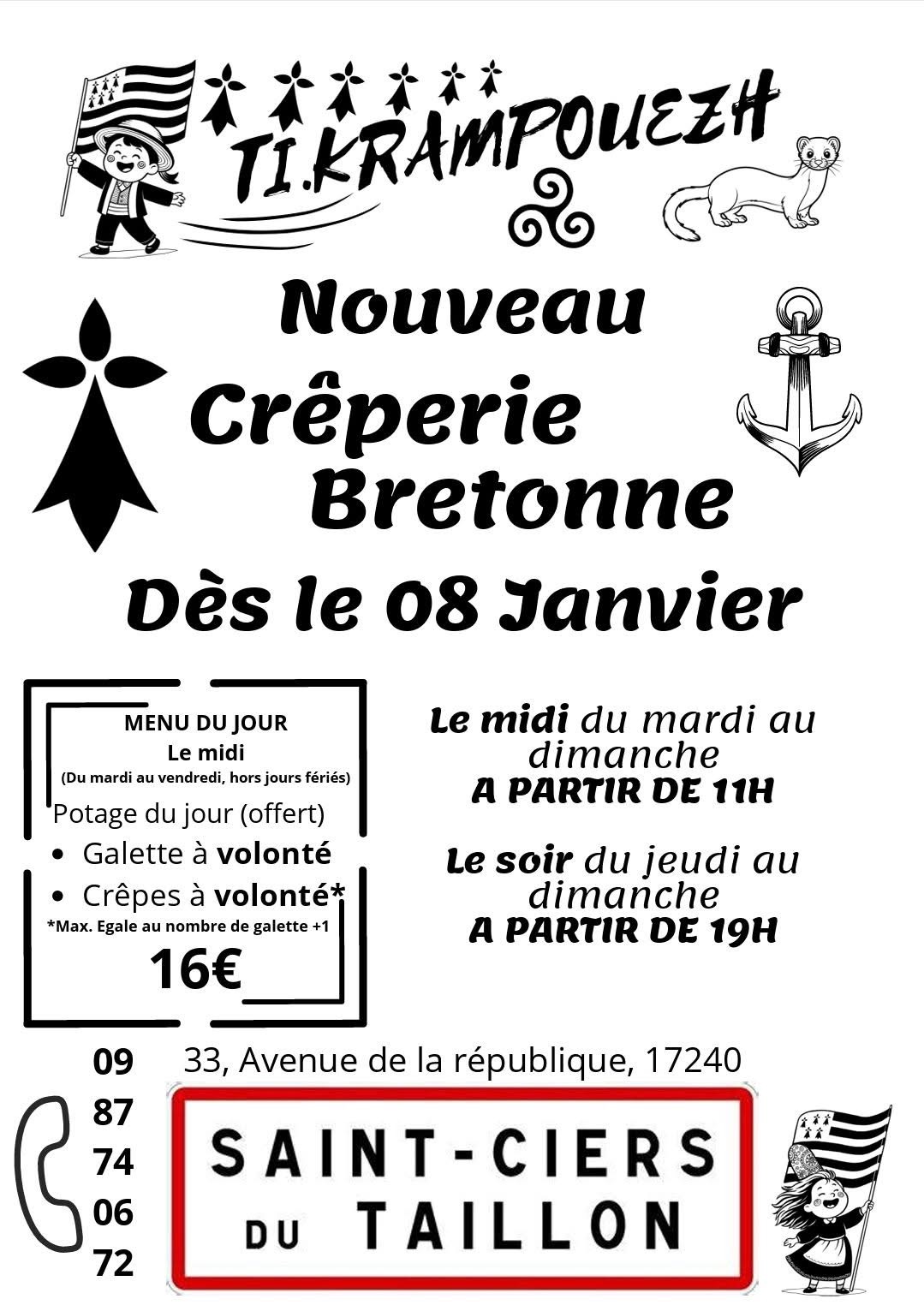 Crêperie bretonne Ti Krampouezh