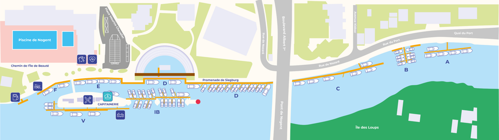Plan du Port de plaisance 
