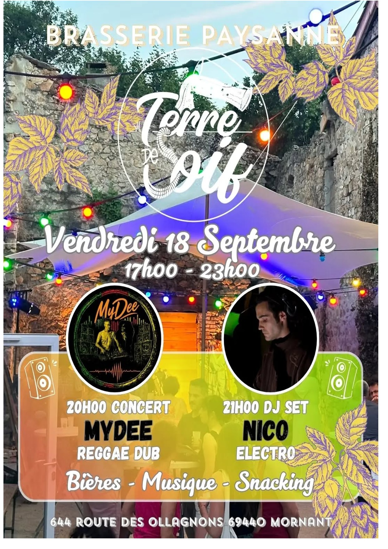 Soirée concerts : Mydee & Nico_TerredeSoif_Mornant