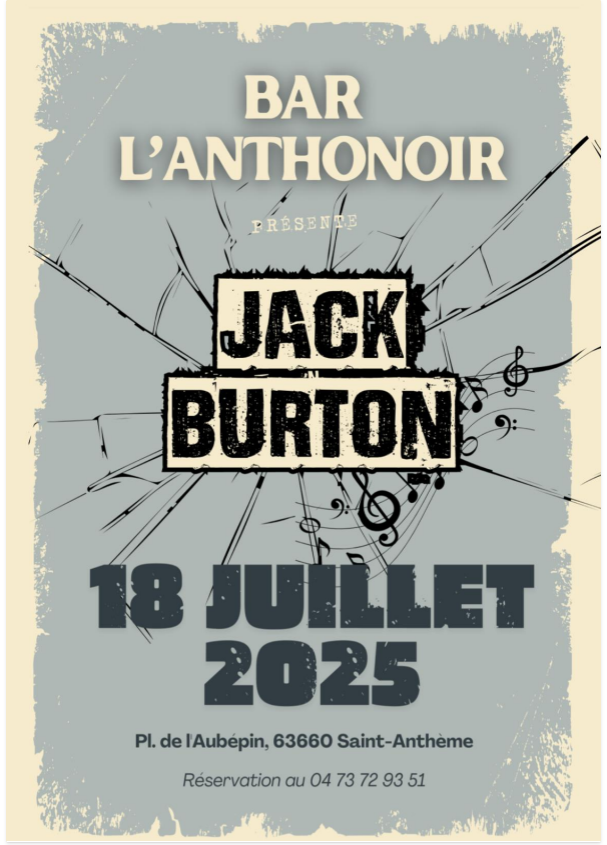 Concert de Jack Burton // Saint-Anthème