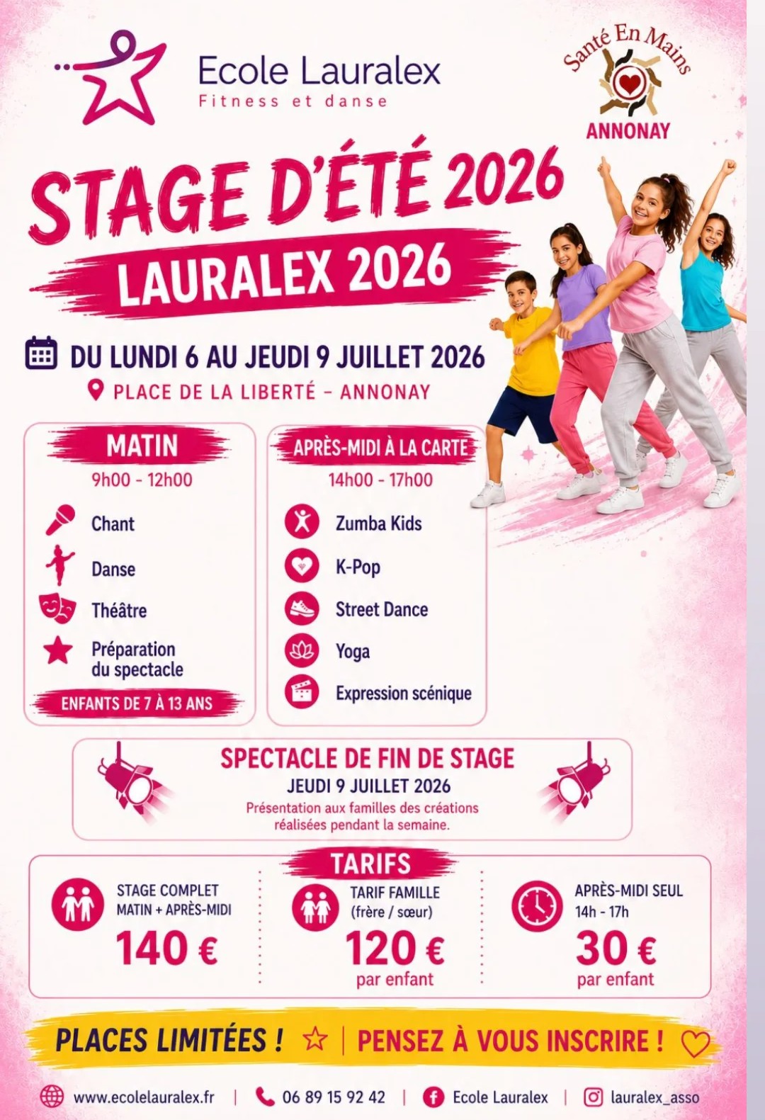 Stage de comédie musicale, chant et danse_Annonay