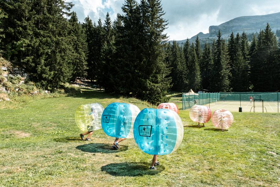 Bumperbal in de zomer