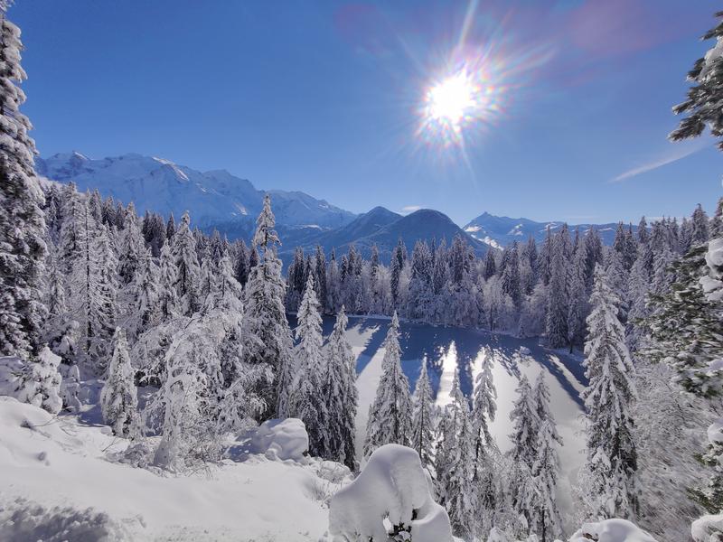 Lac Vert sous la neige