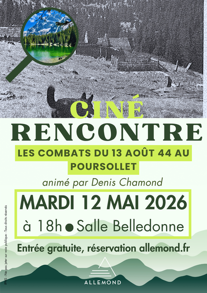 Ciné-rencontre du Printemps : "Les combats du 13 août 44 au Poursollet"