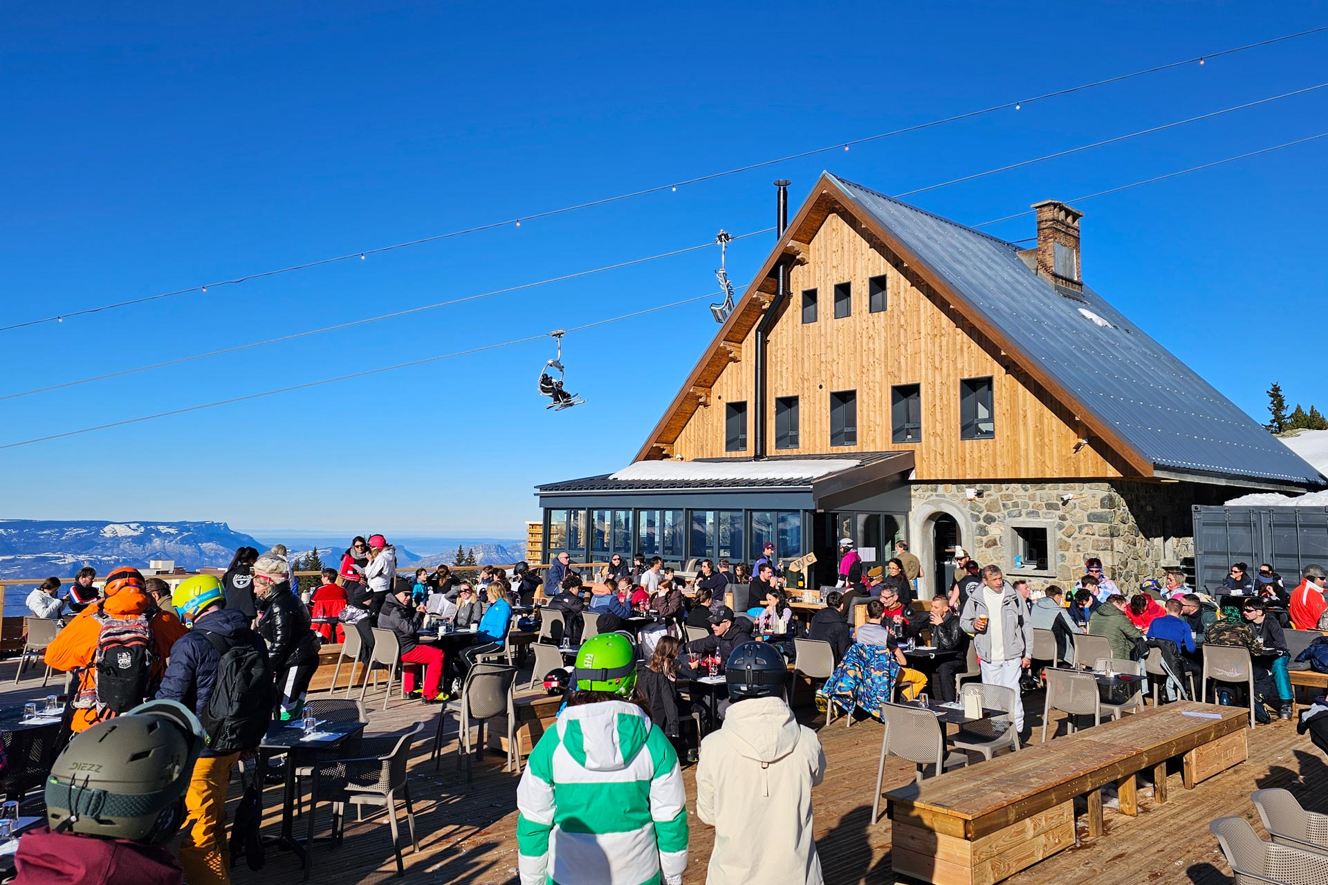 Photo winter restaurant la Croisette Chamrousse