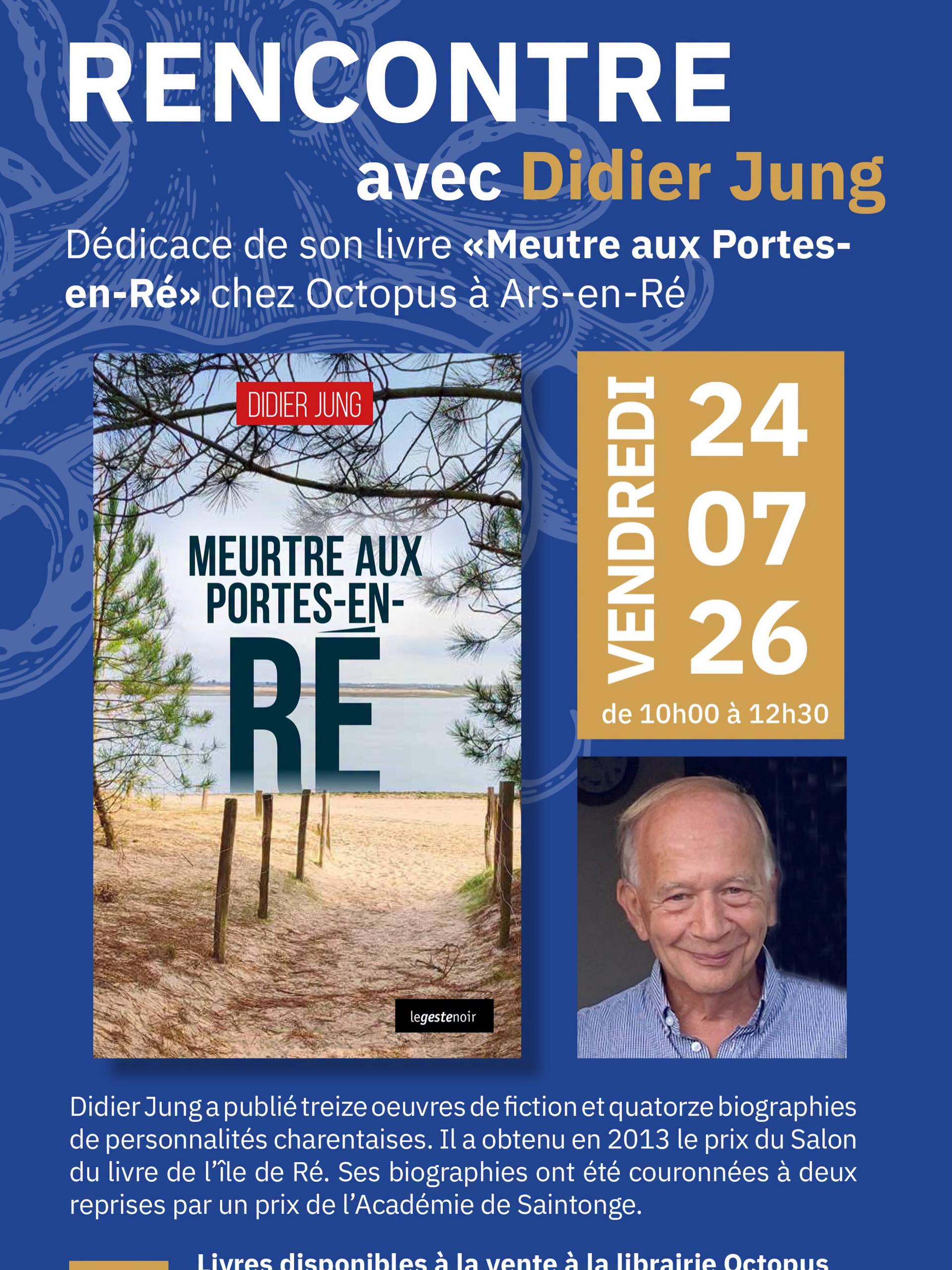 Rencontre et dédicace avec Didier Jung