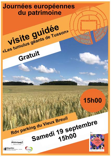 Journées Européennes du Patrimoine : Visite guidée de la nécropole mégalithique de Tusson