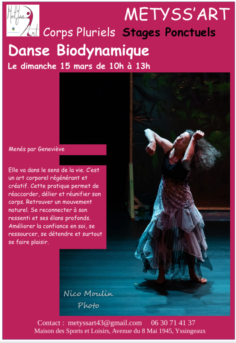 Stage Danse Biodynamique
