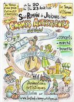 Affiche de la 2e édition : Festival Champs Artistiques à Saint-Romains-de-Jalio…