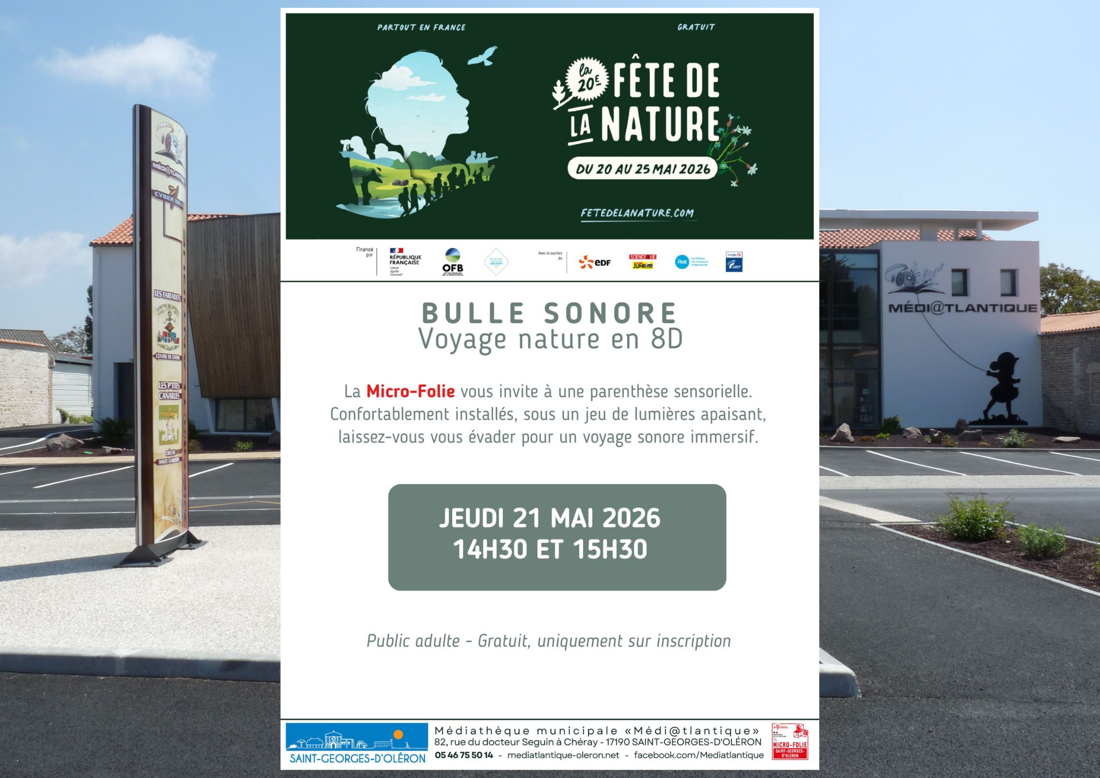 Micro-Folie : Bulles sonores : voyage nature en 8D !