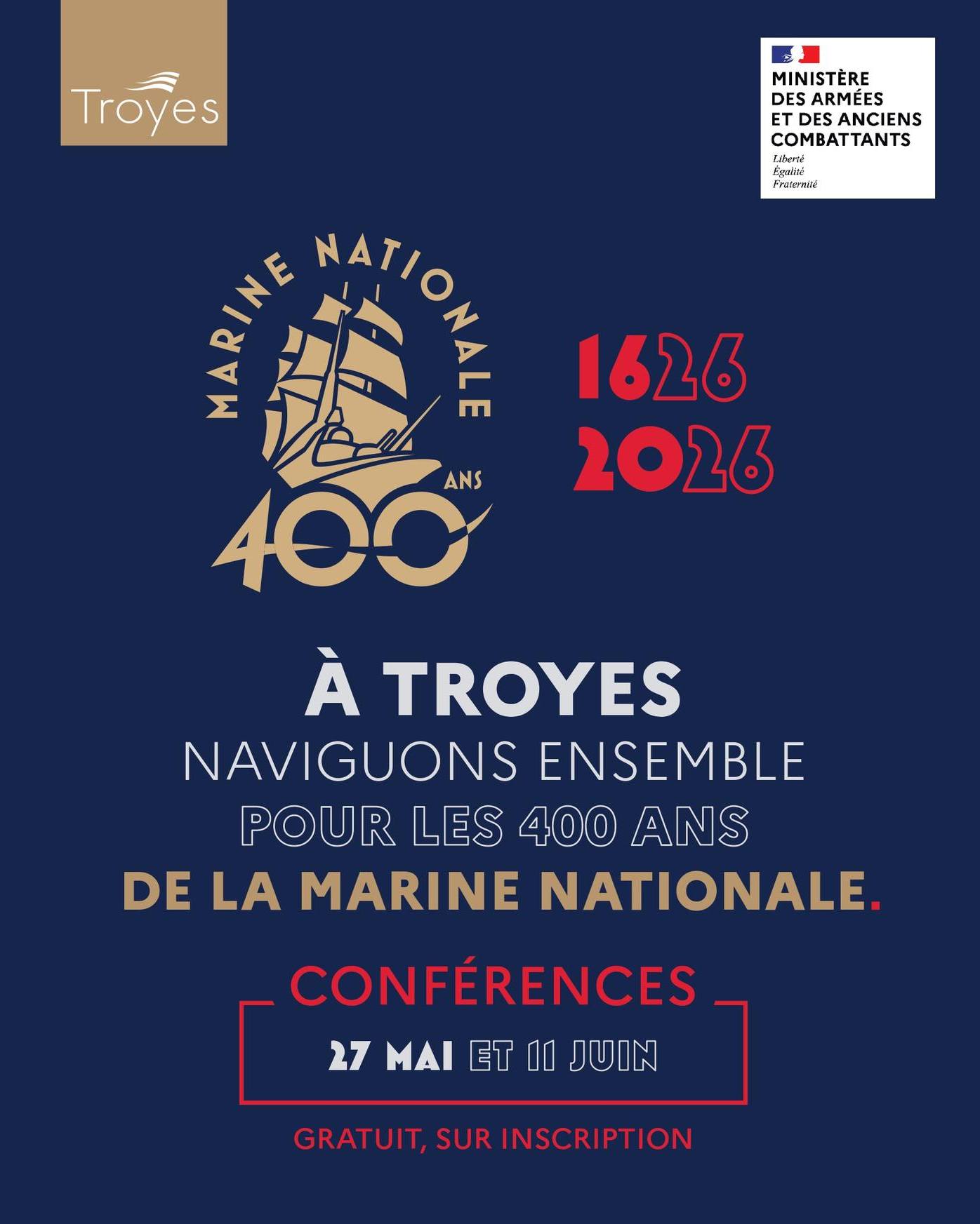 400 ans de la Marien Nationale - Conférences — visuel événement