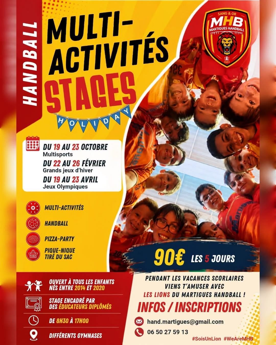 Handball : stage multi activités