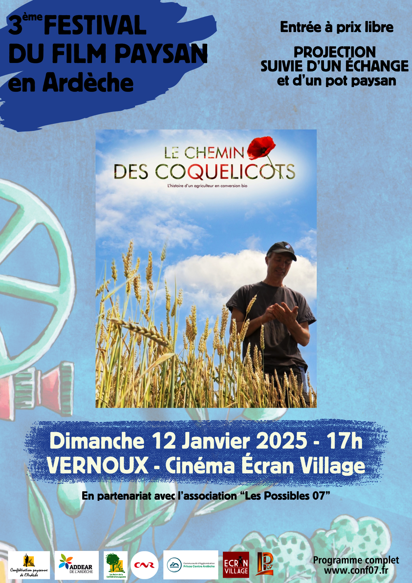 Rendez-vous futés ! : Projection cinéma du film Le Chemin des Coquelicots