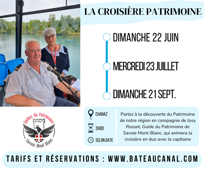Journées Européennes du Patrimoine : croisière patrimoine
