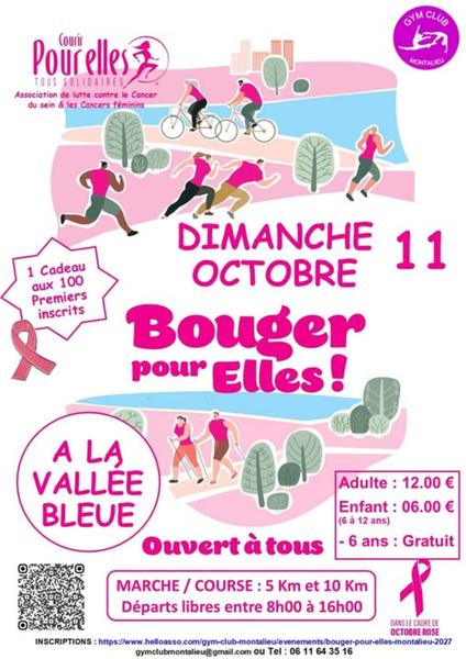 Bouger pour elles : Octobre Rose à La Vallée Bleue