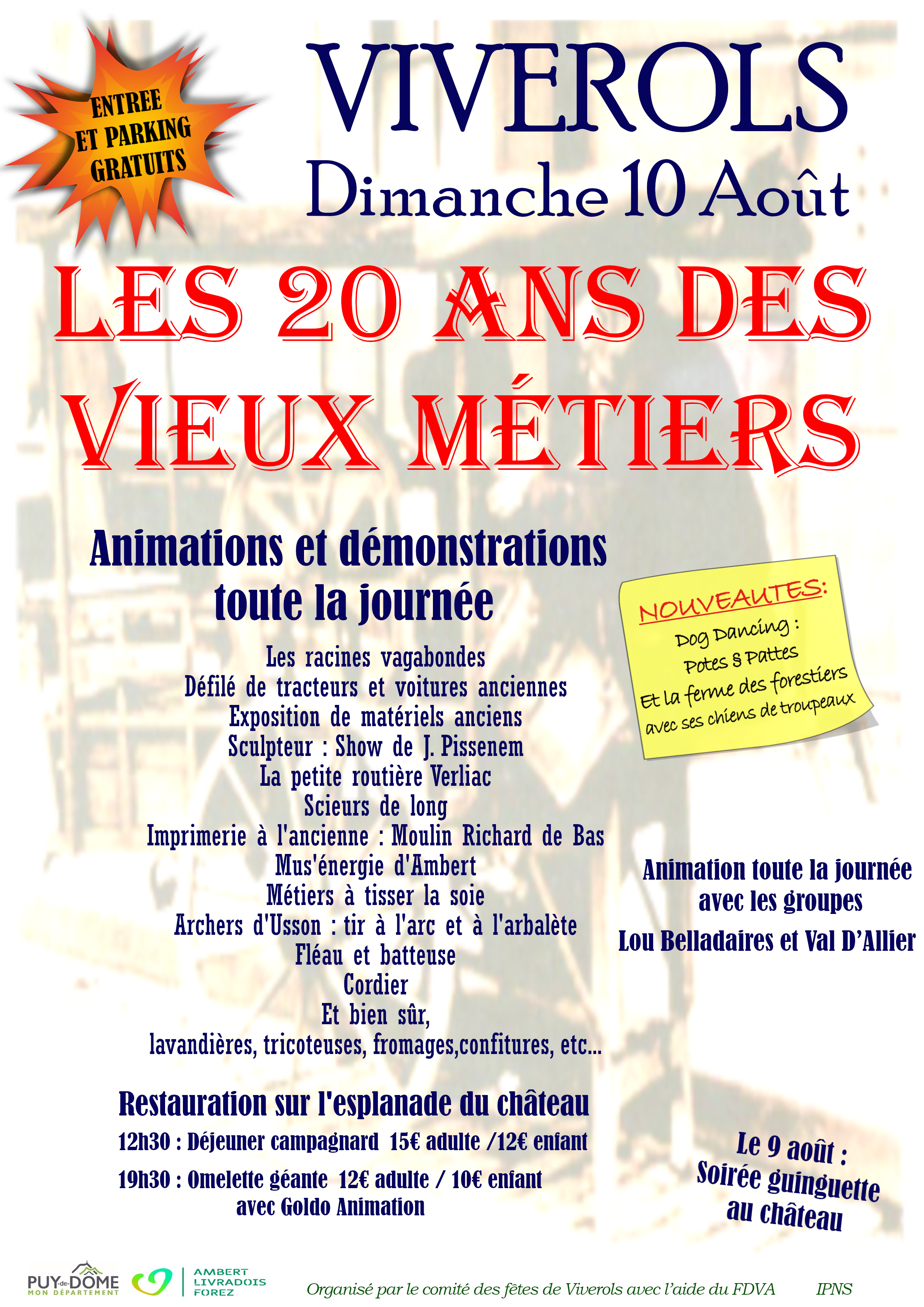 Les 20 ans de la Fête des vieux métiers // Viverols