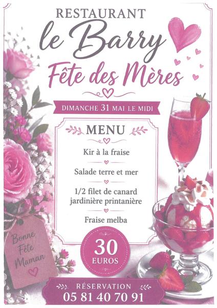 Repas fête des mères